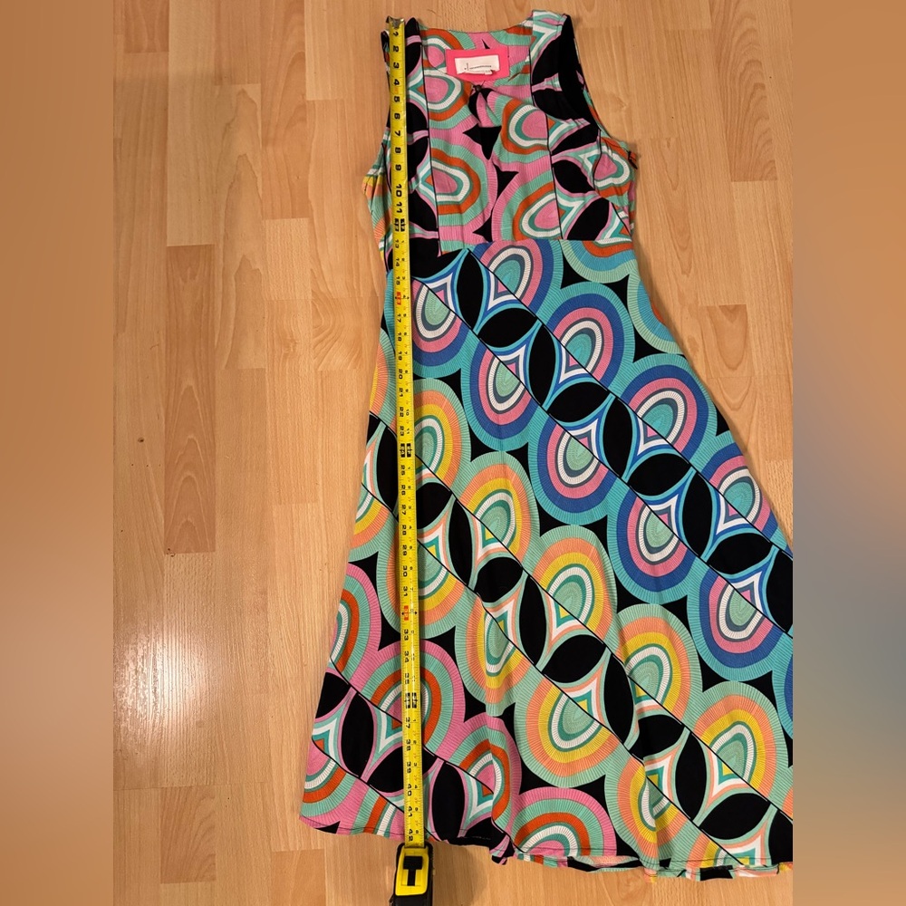 By Anthropologie Kenzie Asymmetrical Midi Dress..size 2 - Picture 12 of 16